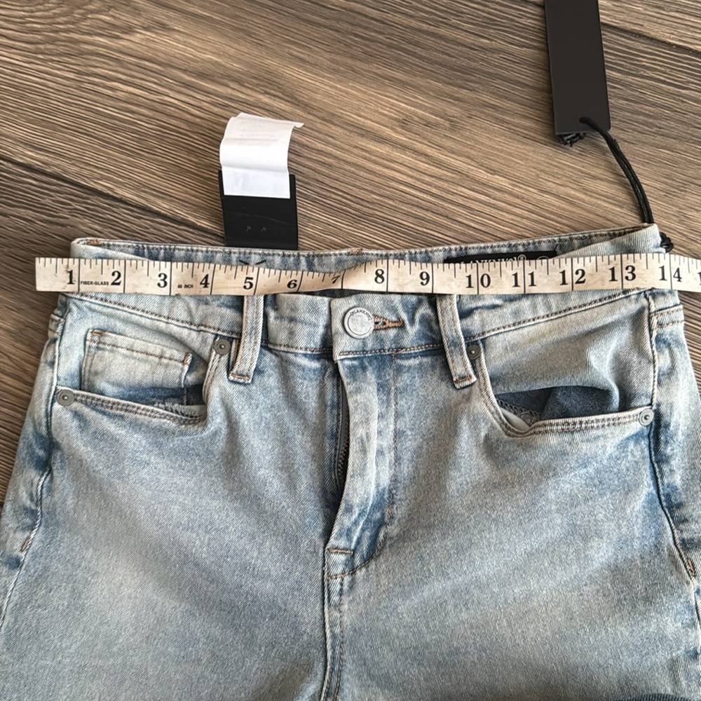 Blank NYC Light Blue Flare Jeans the Hoyt mini flare nwt size 25 - Picture 10 of 11